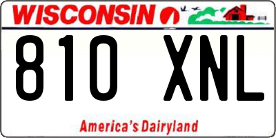 WI license plate 810XNL
