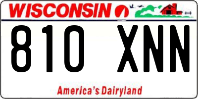WI license plate 810XNN