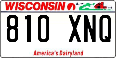 WI license plate 810XNQ
