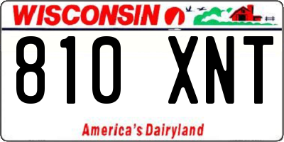 WI license plate 810XNT