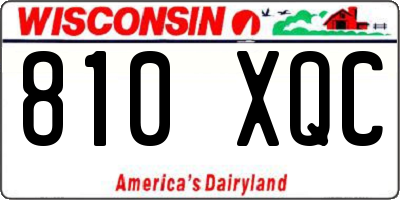 WI license plate 810XQC