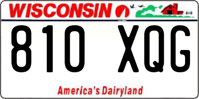 WI license plate 810XQG