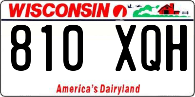WI license plate 810XQH