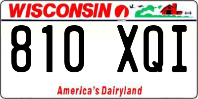 WI license plate 810XQI