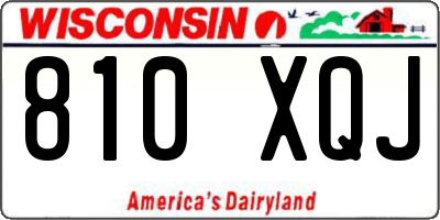 WI license plate 810XQJ