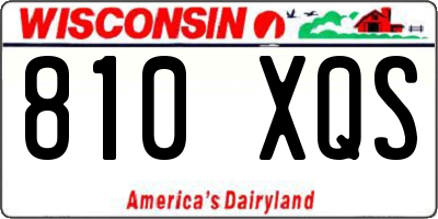 WI license plate 810XQS