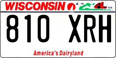 WI license plate 810XRH