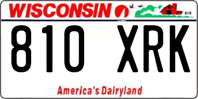 WI license plate 810XRK