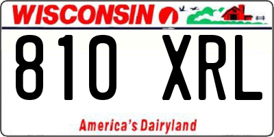WI license plate 810XRL