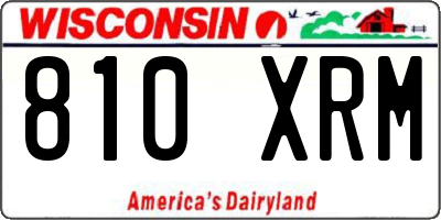 WI license plate 810XRM