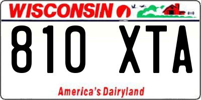 WI license plate 810XTA