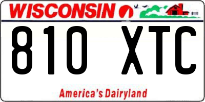 WI license plate 810XTC