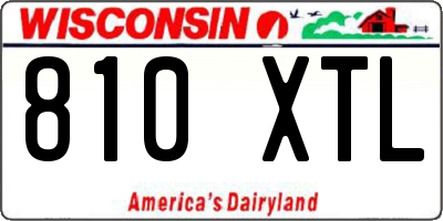WI license plate 810XTL