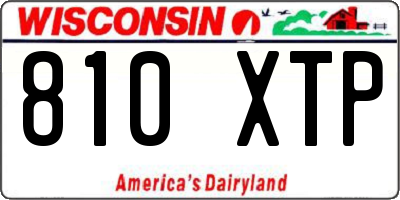 WI license plate 810XTP