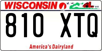 WI license plate 810XTQ