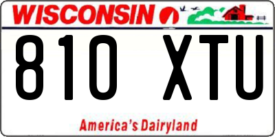 WI license plate 810XTU