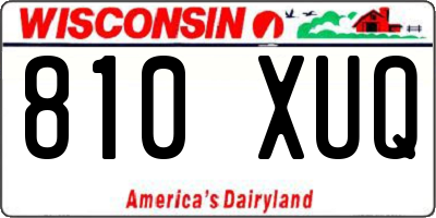WI license plate 810XUQ