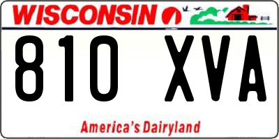 WI license plate 810XVA