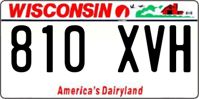 WI license plate 810XVH