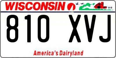WI license plate 810XVJ
