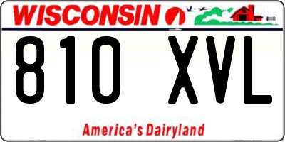 WI license plate 810XVL