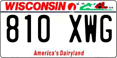 WI license plate 810XWG