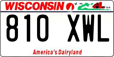 WI license plate 810XWL