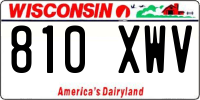 WI license plate 810XWV