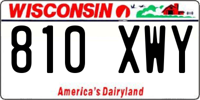 WI license plate 810XWY