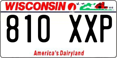 WI license plate 810XXP