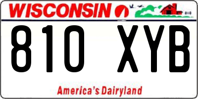 WI license plate 810XYB