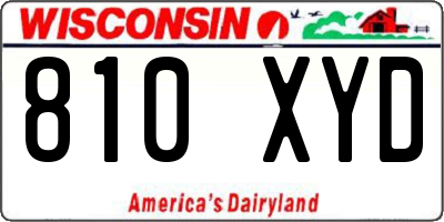 WI license plate 810XYD