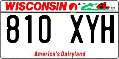 WI license plate 810XYH
