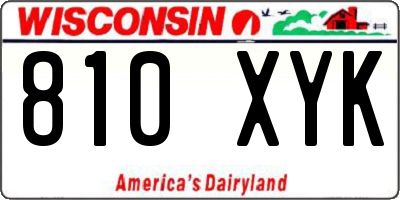 WI license plate 810XYK