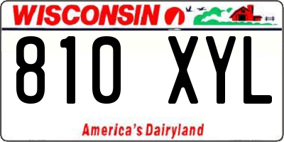 WI license plate 810XYL
