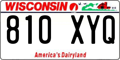 WI license plate 810XYQ