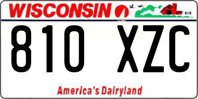 WI license plate 810XZC