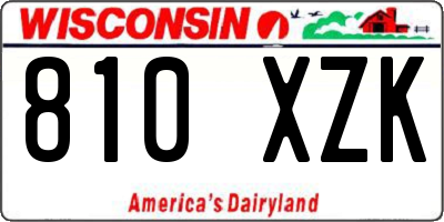 WI license plate 810XZK
