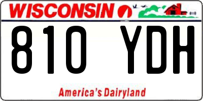 WI license plate 810YDH