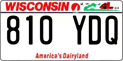 WI license plate 810YDQ