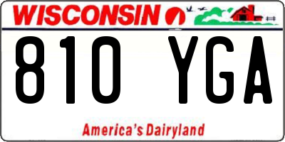 WI license plate 810YGA
