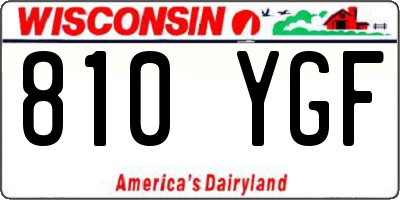 WI license plate 810YGF