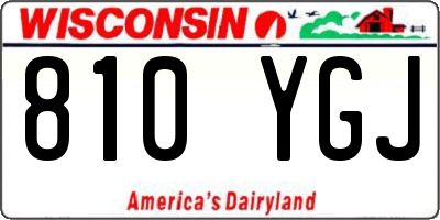 WI license plate 810YGJ