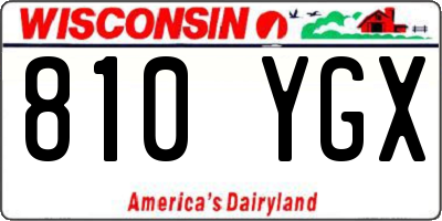 WI license plate 810YGX
