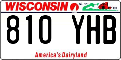 WI license plate 810YHB