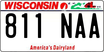 WI license plate 811NAA