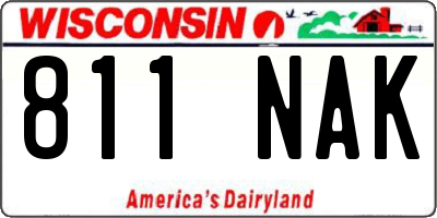 WI license plate 811NAK