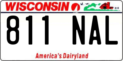 WI license plate 811NAL