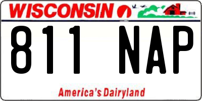 WI license plate 811NAP