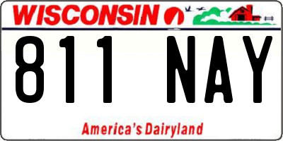 WI license plate 811NAY